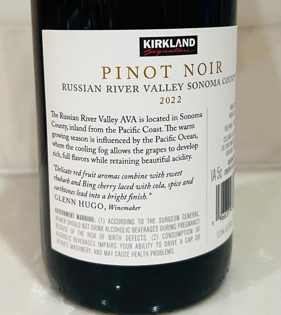 Kirkland Russian River Pinot Noir