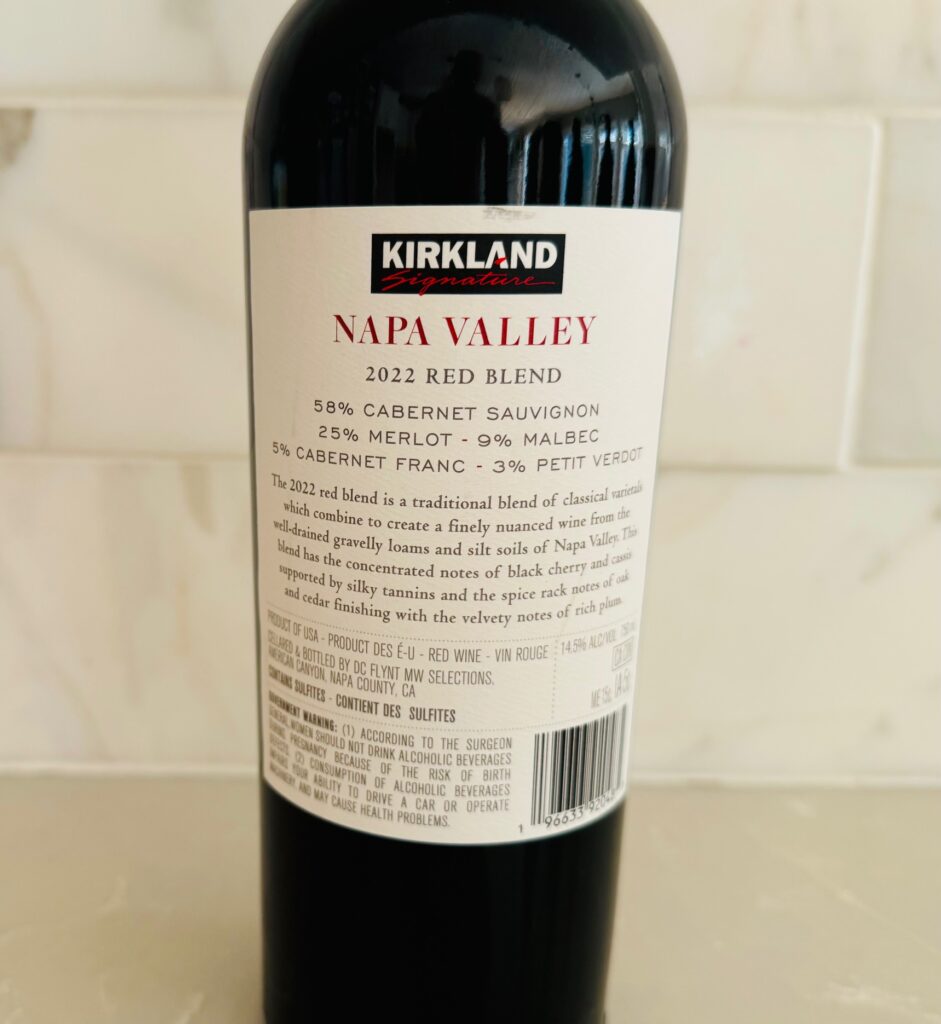 Kirkland Signature Napa Valley Red Blend